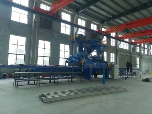 不銹鋼型材通過(guò)式拋丸機(jī)